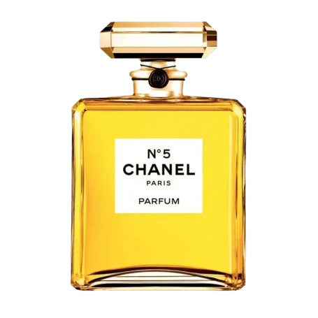 Fles Chanel No 5 Eau de Parfum, iconisch design met gouden details